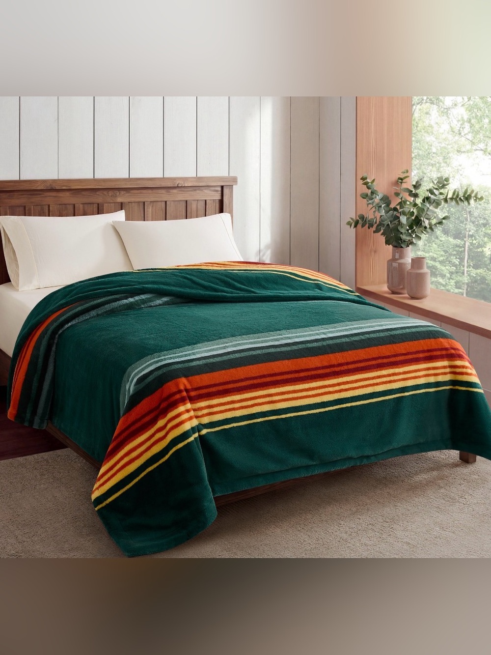 NEW Pendleton Faux Fur Soft Luxe Blanket Queen Hazel Creek 98x92